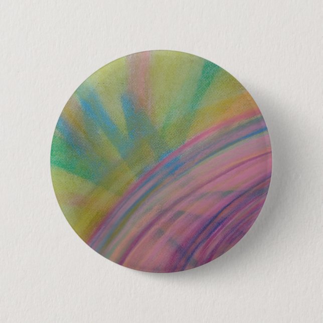 P9 Einzigartige farbenfrohe abstrakte Kunst Button (Vorderseite)