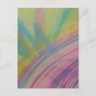 P9 Einzigartige farbenfrohe abstrakte Kunst Postkarte