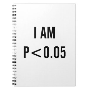 P < 0,05 Ich bin signifikante Statistiken Mathemat Notizblock