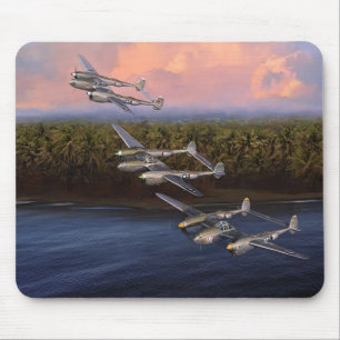 P-38 Asse der 8. Kampfgruppe Mousepad