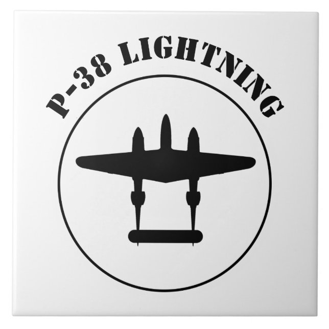 P-38 Blitze Fliese (Vorderseite)