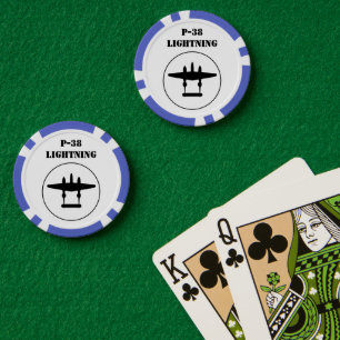P-38 Blitze Pokerchips