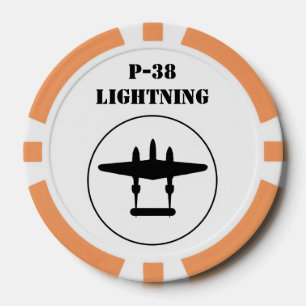 P-38 Blitze Pokerchips