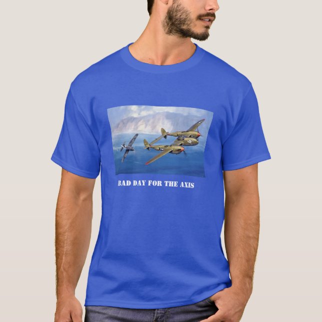 P-38 gegen Achse P-38 gewinnt! T-Shirt (Vorderseite)
