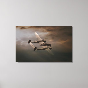 P-38 im Pazifik.jpg Leinwanddruck