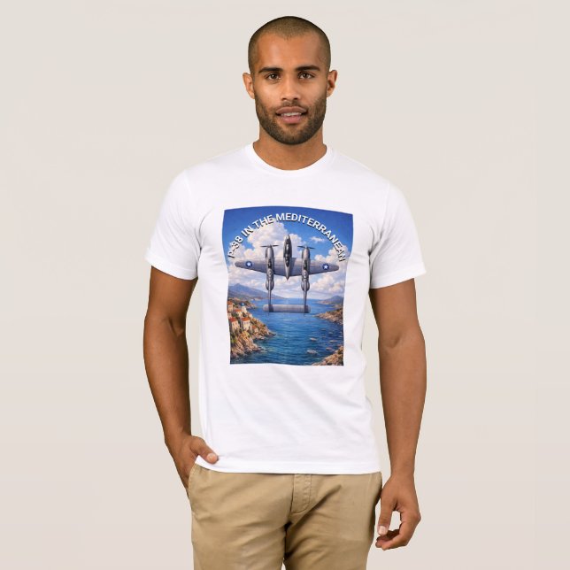 P-38 Lightning in the Mediterranean Theater T-Shirt (Vorne ganz)