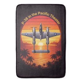 P-38 Lightning in the Pacific Badematte