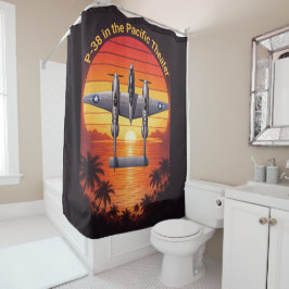 P-38 Lightning in the Pacific Duschvorhang