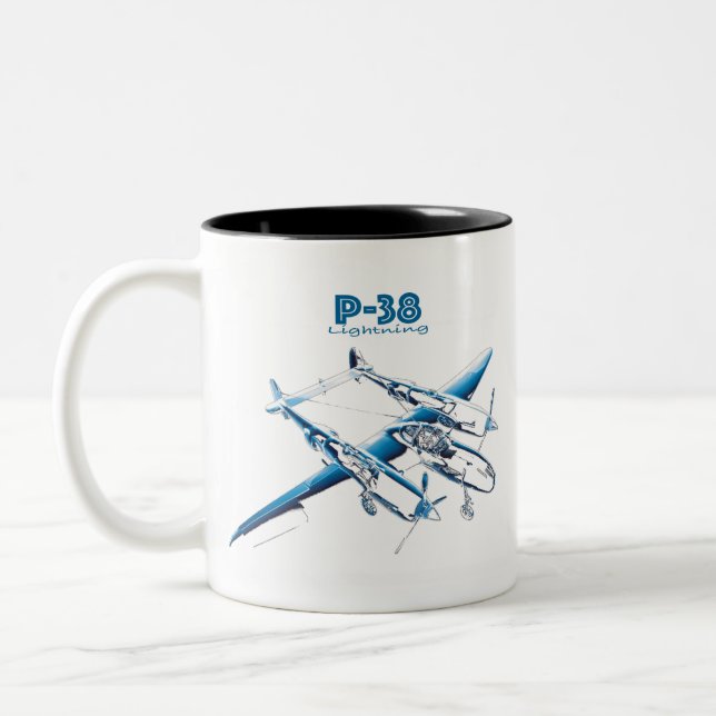 P-38 ZWEIFARBIGE TASSE (Links)