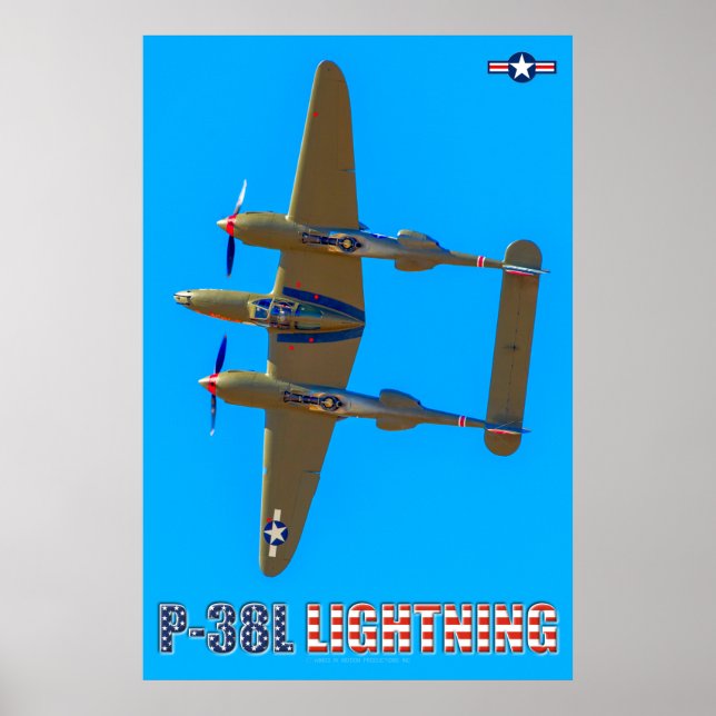 P-38L BELEUCHTUNG POSTER (Vorne)