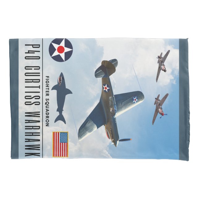 P-40 CURTISS WARHAWK FIGHTER SQUADRON KISSENBEZUG (Vorderseite)