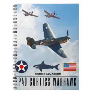 P-40 CURTISS WARHAWK JAGDSTAFFEL NOTIZBLOCK