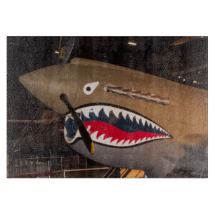 P-40 Warhawk Kämpfer-Flugzeug-Glasschneiden-Brett Schneidebrett