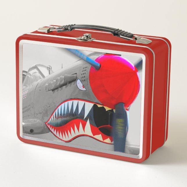P-40 WARHAWK METALL BROTDOSE (Vorderseite)