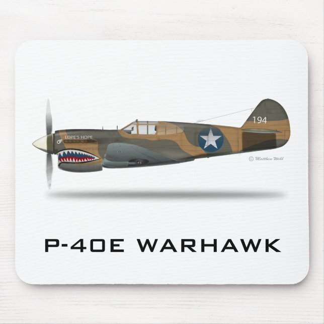 P-40E WARHAWK MOUSEPAD (Vorne)