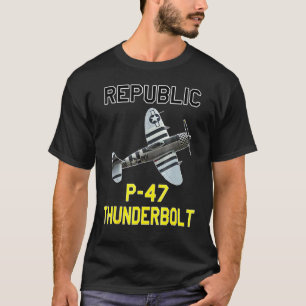 P 47 Donnerbolzen Der Verlauf des Jug WW2-Flugzeug T-Shirt