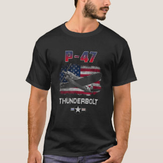 P 47 Flügelbrücke des Zweiten Weltkriegs T-Shirt