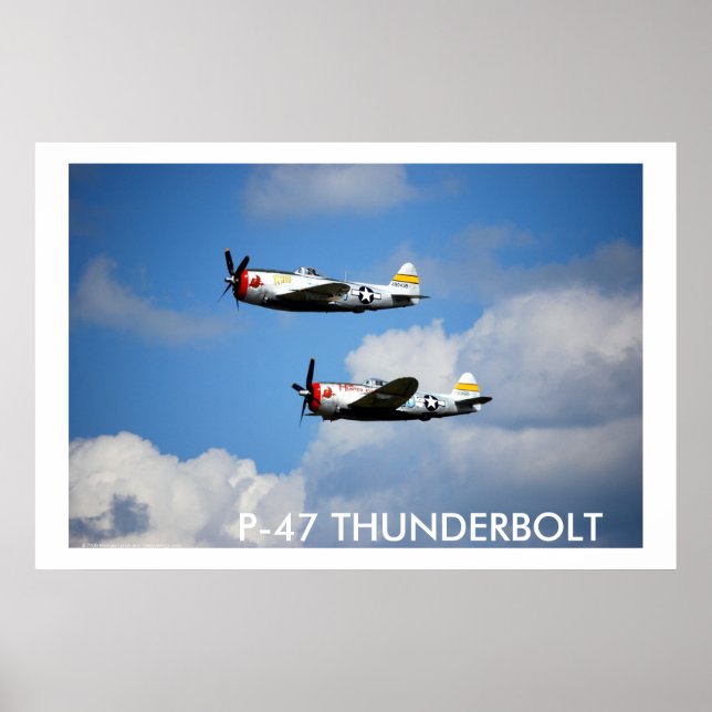 P-47 THUNDERBOLT "Nice Jugs" Poster (Vorne)