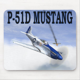 P-51 gegen BF109 MOUSEPAD