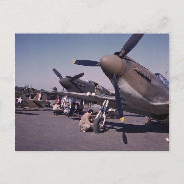 P-51 Mustang, 1942 Postkarte (Vorderseite)