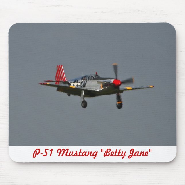 P-51 Mustang Betty Jane Mousepad (Vorne)