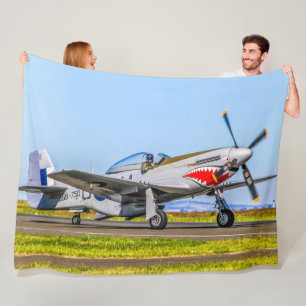 P-51 MUSTANG FLEECEDECKE
