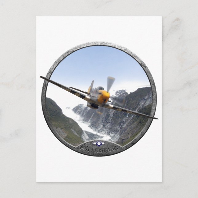 P-51 Mustang Postkarte (Vorderseite)