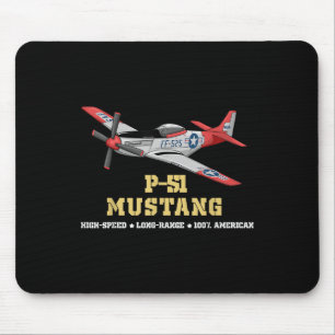 P-51 Mustang Weltkrieg II Kampfbomber Mousepad