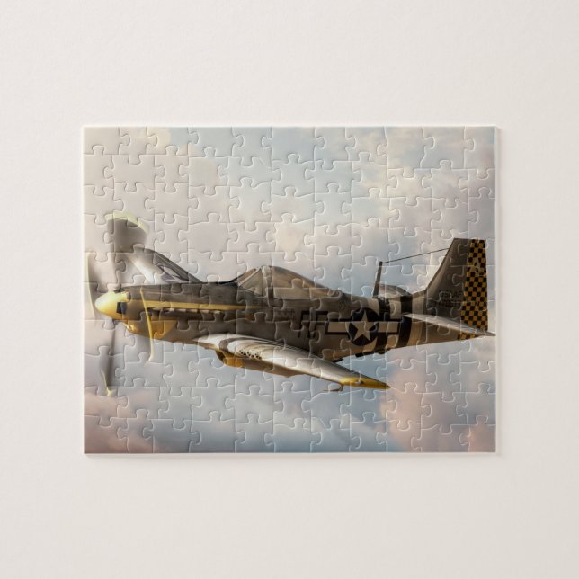 P-51 Mustang World War II Fighter Flugzeug (Horizontal)
