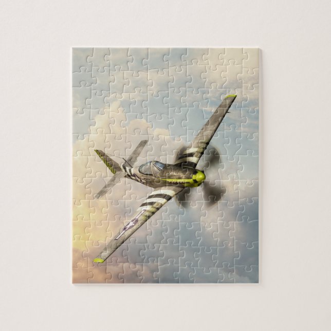 P-51 Mustang World War II Fighter Flugzeug (Vertikal)