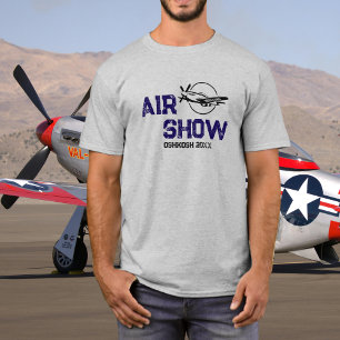 P-51 Veteranenflugzeug Militärveteran WW2 Flugshow T-Shirt