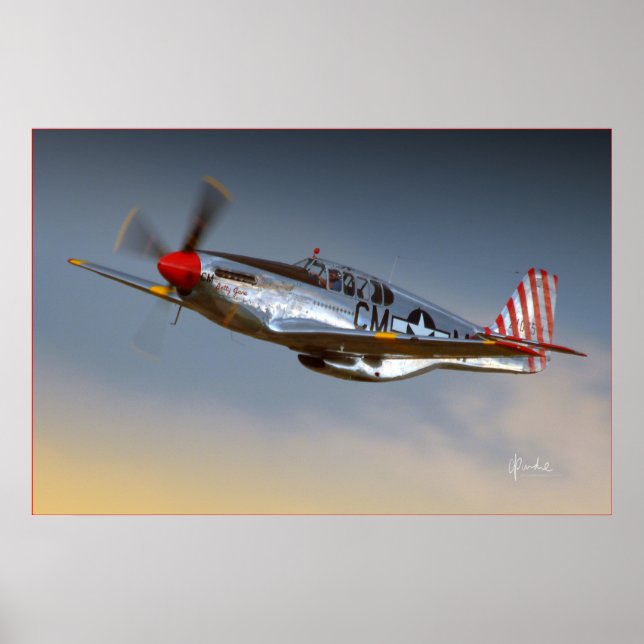 P-51C Mustang Poster (Vorne)