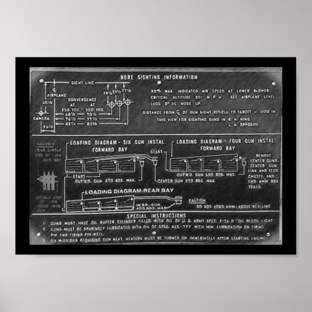 P-51D Mustang Gun Loading Poster (Vorne)