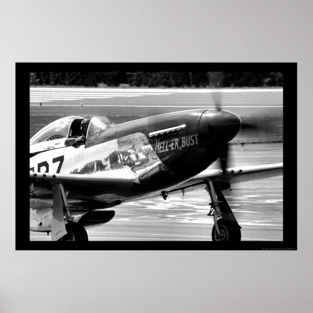 P-51D Mustang - Hell-er Bust Poster (Vorne)