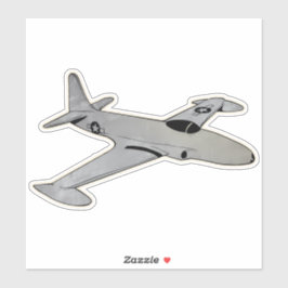 P-80 Shooting Star, Fighter Jet Aircraft Aufkleber
