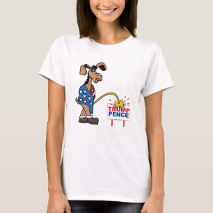 P AUF TRUMPF-PENNYS - Demokrat - - Anti-Trumpf T-Shirt