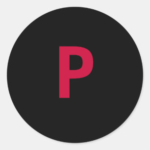 P-AUFKLEBER RUNDER AUFKLEBER