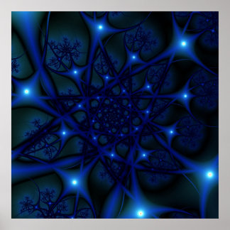 P-blau Poster