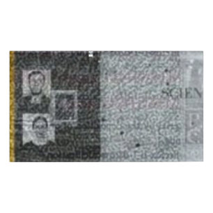P.C. Holograph Card Stück Canva Entwurf Namensmar Namenschild