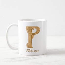 P classique nom initial Café Mug