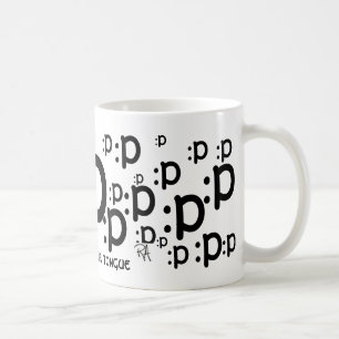 : p, collent votre tasse de langue