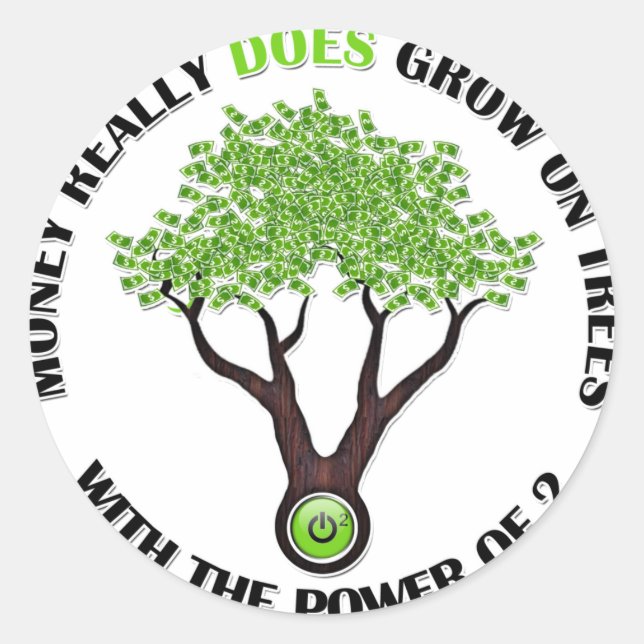 P de 2 Arbre Monétaire autocollant (Devant)