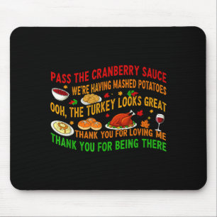 P Die Cranberry-Sauce Kartoffelbrei Mousepad