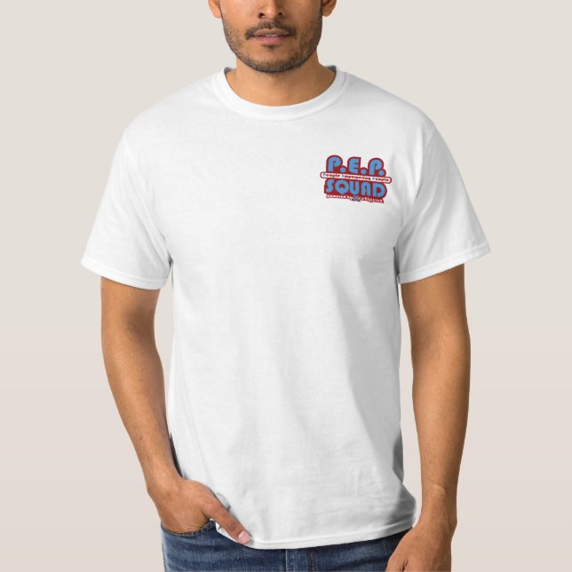 P.E.P. Gruppen-Front und Rückseite T-Shirt (Vorderseite)