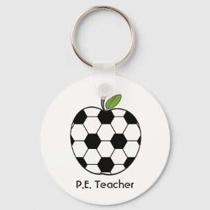 P.E. Teacher Schlüsselanhänger - Fußball-Ball Appl