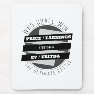 P/E Verhältnis gegen EV/EBITDA Verhältnis Mousepad