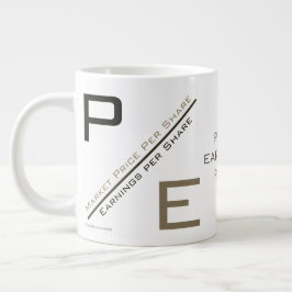 ‚P/E-Verhältnis‘ Jumbo-Tasse