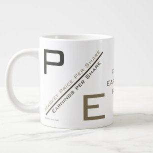 ‚P/E-Verhältnis‘ Jumbo-Tasse