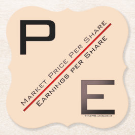 ‚P/E-Verhältnis‘ Untersetzer