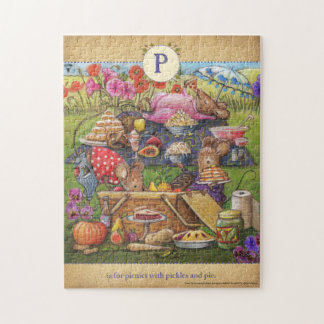 P est pour Picnics mouse Alphabet Puzzle